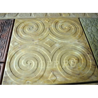 Тротуарная плитка 400х400 «Спирали»